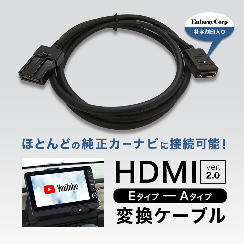 最大18Gbps HDMI 2.0 タイプ E to タイプ A 変換ケーブル