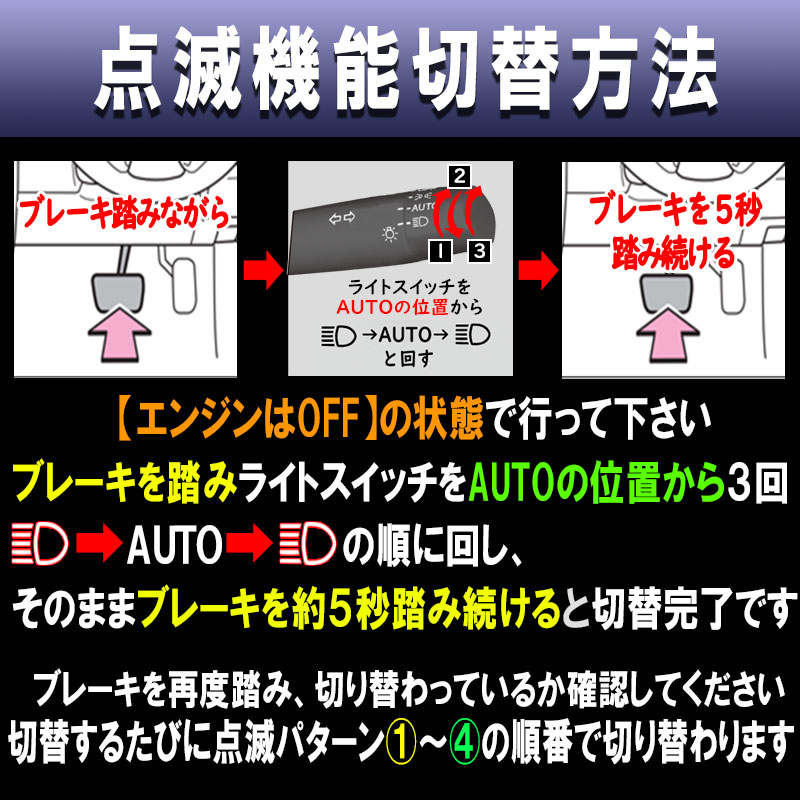 LEDリフレクター点滅キット HONDA N-BOXカスタム専用