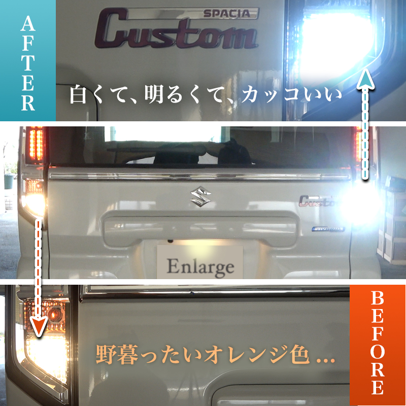 SUZUKI スペーシア・スペーシアカスタム・スペーシアギア MK94S/MK54S 対応_Ledバックランプ2個